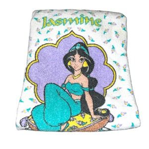 Cannon Disney Vintage Aladdin Jasmine Beach Bath Towel Cotton Kids - Rare!!